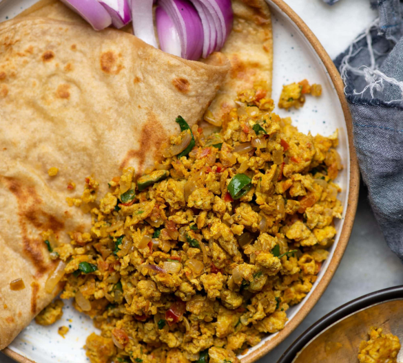 Egg Bhurji + Roti (1 Pcs) | Fireside Indian Bar & Restaurant